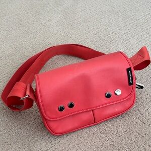 Coral Longchamp Crossbody Bag